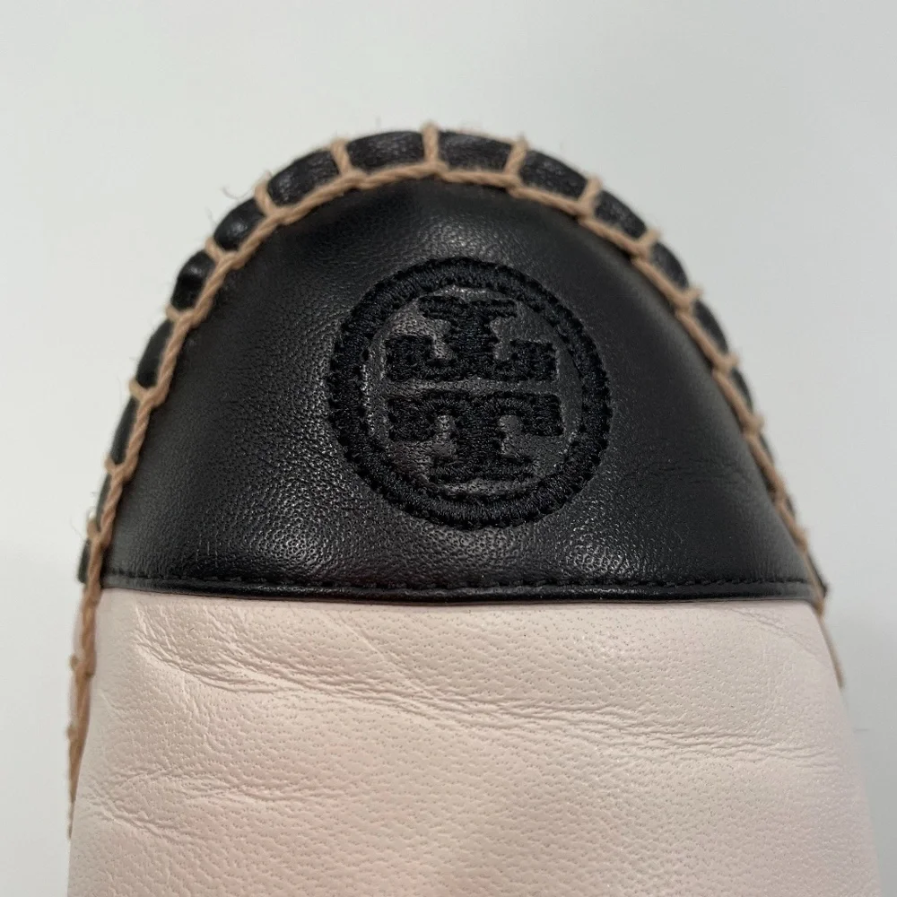Tory Burch Leather Color Block Espadrille Flats - Picture 6 of 14